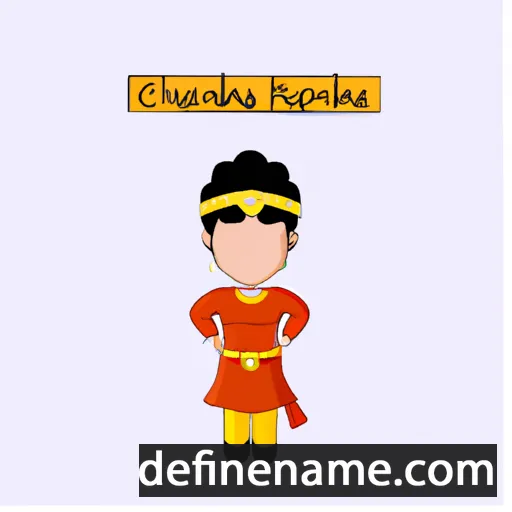 cartoon of the name Chandrakanta