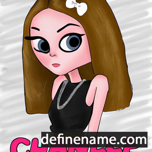 cartoon of the name Chanel