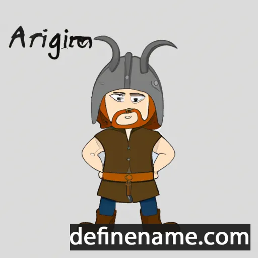 cartoon of the name Ásgrímur