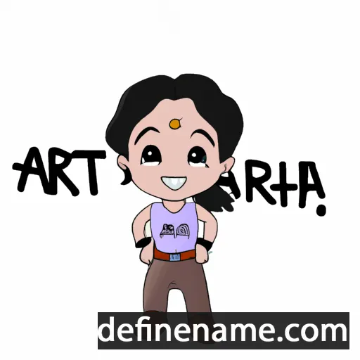 cartoon of the name Artha