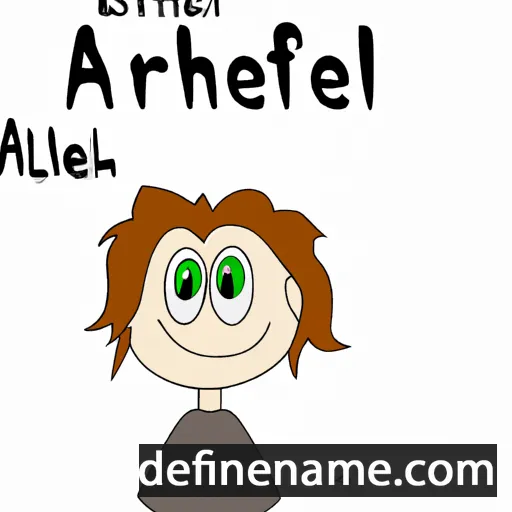 cartoon of the name Arthel