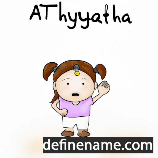 cartoon of the name Arthitaya