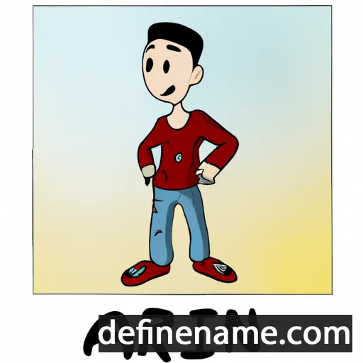 cartoon of the name Artin