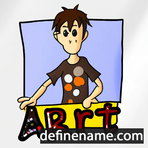 cartoon of the name Artit