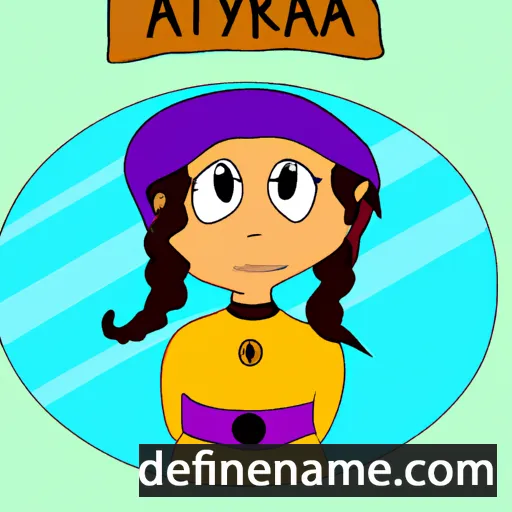 cartoon of the name Artitaya