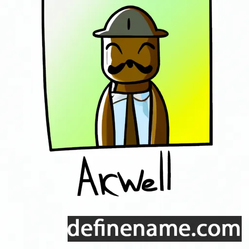 cartoon of the name Artwell