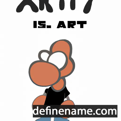 cartoon of the name Arty