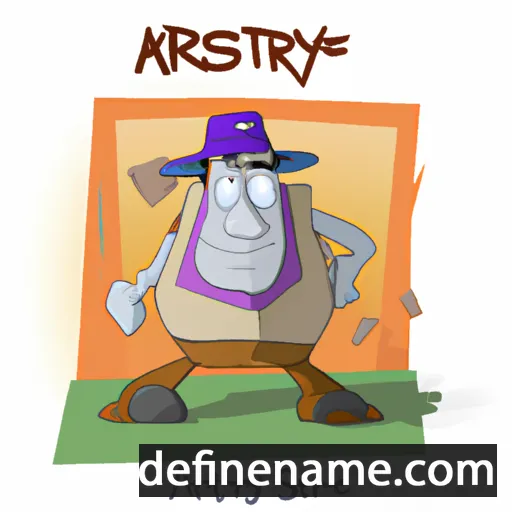 cartoon of the name Artystone