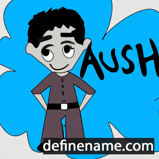 cartoon of the name Arush