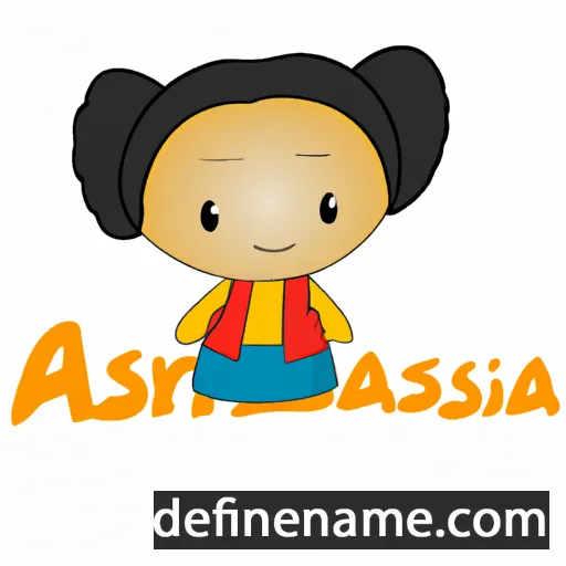 cartoon of the name Arusha