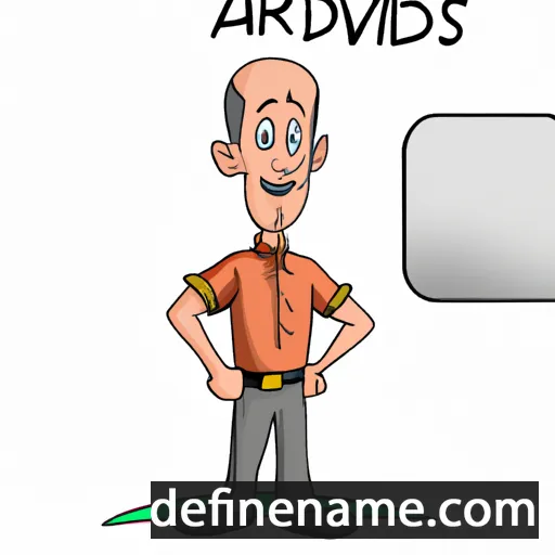 cartoon of the name Arvaldas