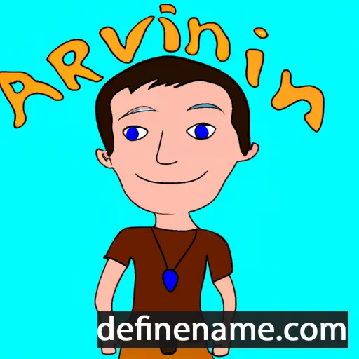 cartoon of the name Arvin