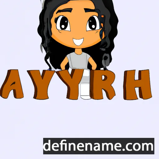 cartoon of the name Aryah