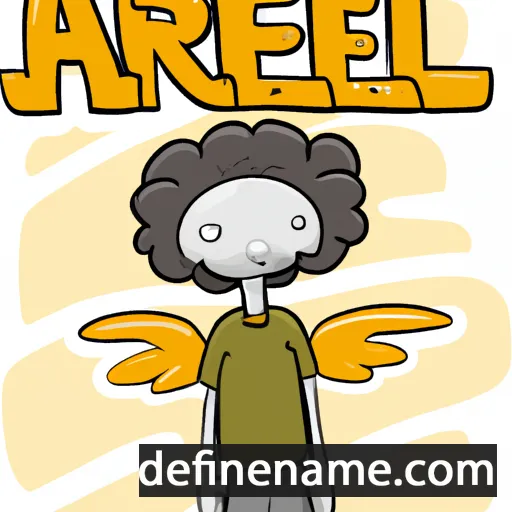 cartoon of the name Aryel