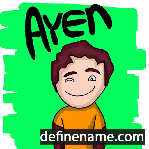 cartoon of the name Aryen