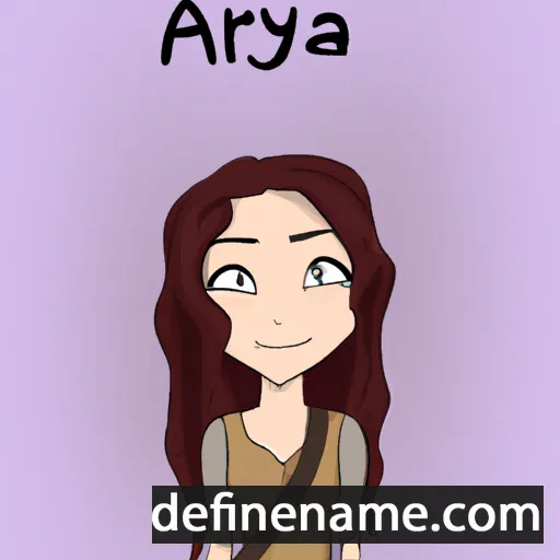 Aryia cartoon