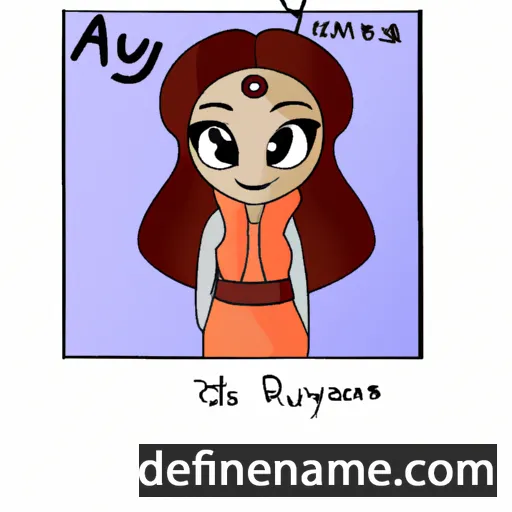 cartoon of the name Aryuna