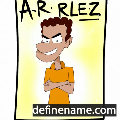 cartoon of the name Arzel