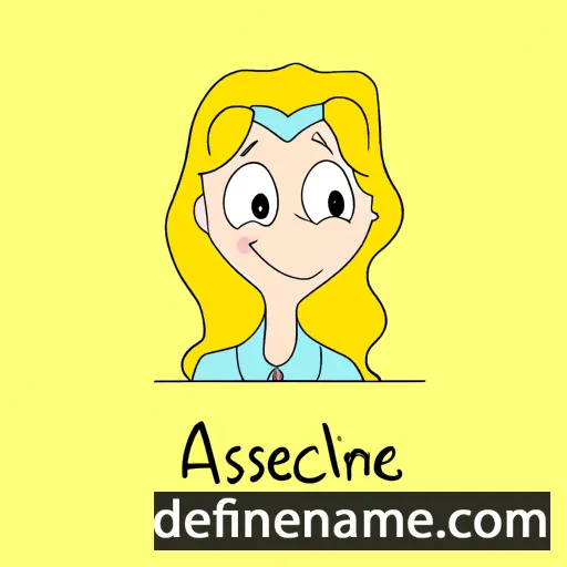 cartoon of the name Asceline