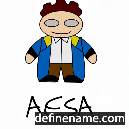 cartoon of the name Ascenza