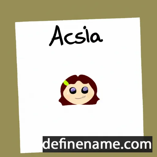 cartoon of the name Ascilia