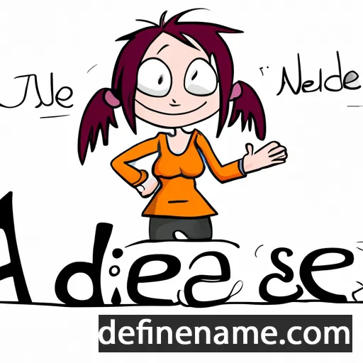 cartoon of the name Asdzą́ą́ Nádleehé