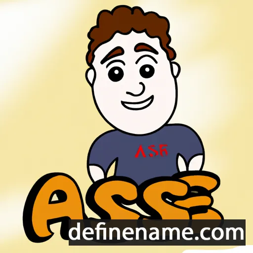 cartoon of the name Asef