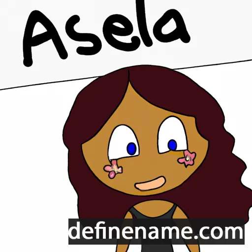 cartoon of the name Asela