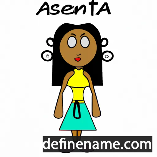 cartoon of the name Asenata