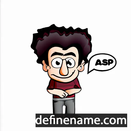 cartoon of the name Asep