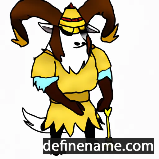 cartoon of the name Asgore