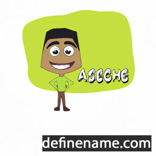 cartoon of the name Asheeq