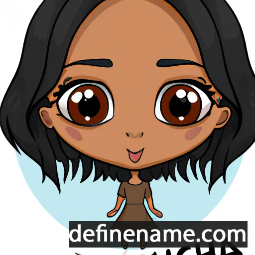 cartoon of the name Ashia