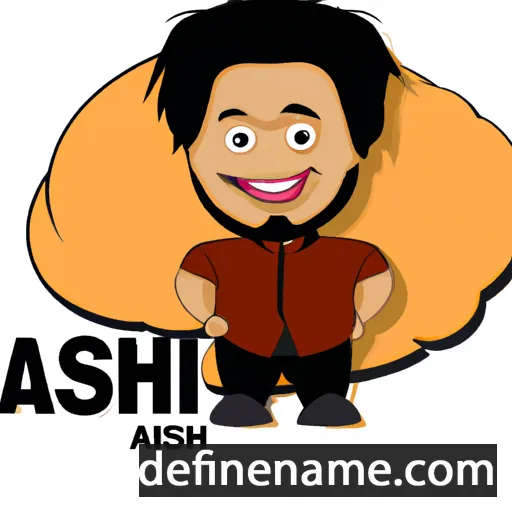 cartoon of the name Ashiq