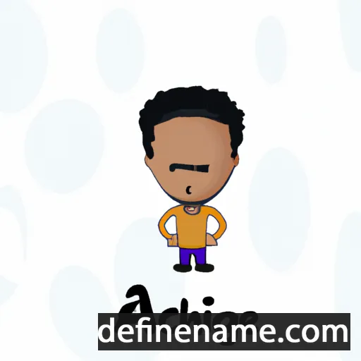 cartoon of the name Ashique