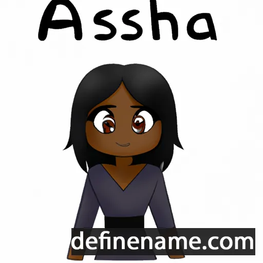 cartoon of the name Ashita