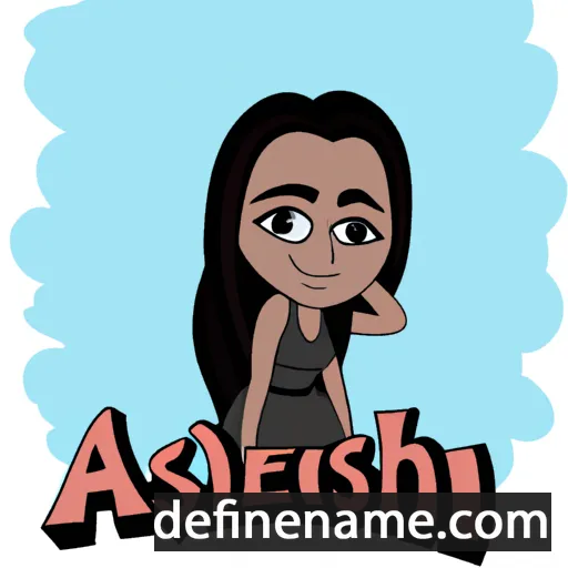 cartoon of the name Ashleen