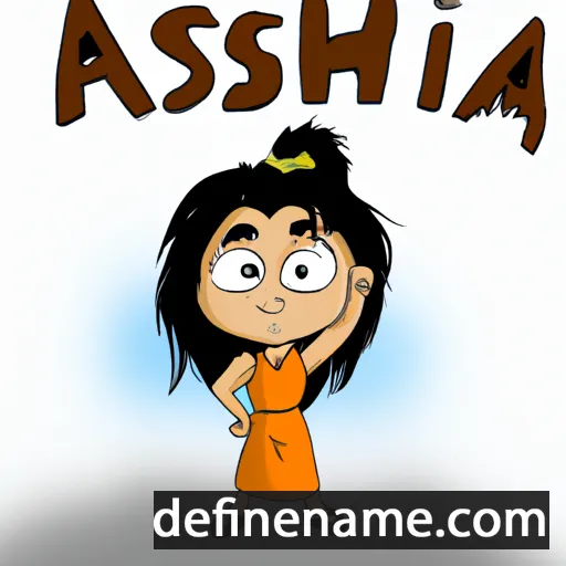 cartoon of the name Ashmita