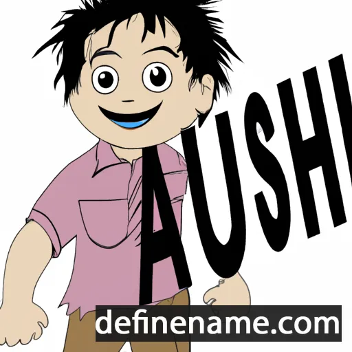 cartoon of the name Ashu