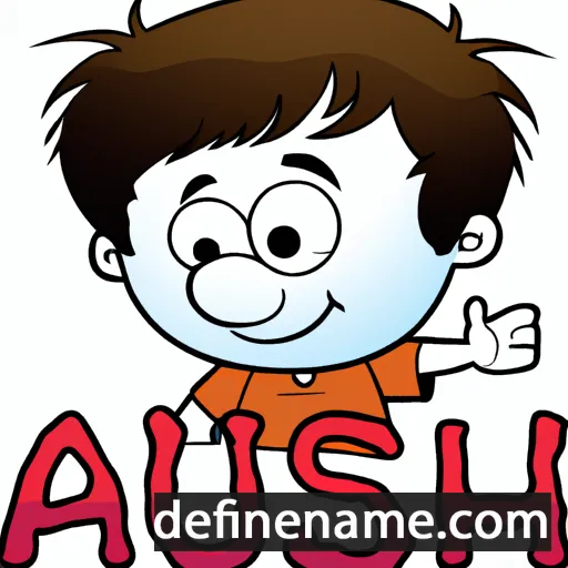 cartoon of the name Ashu