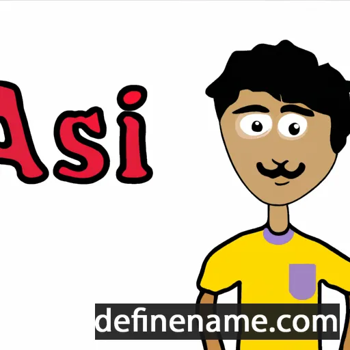 cartoon of the name Asif