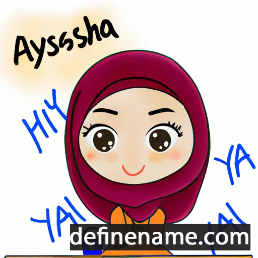 cartoon of the name Asiyah