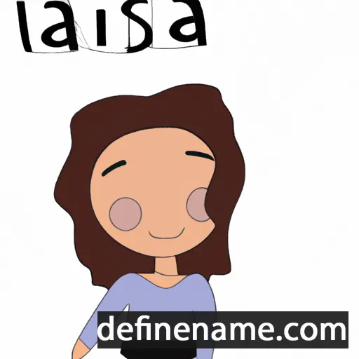 cartoon of the name Asla