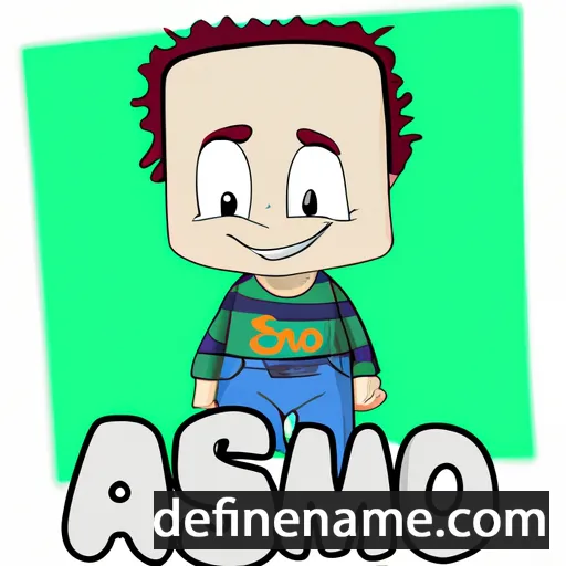 cartoon of the name Asmo