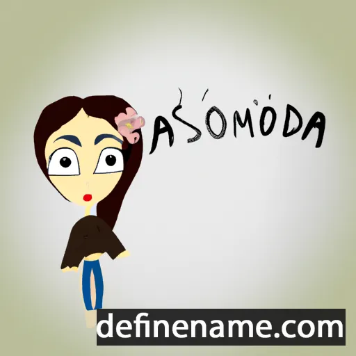 cartoon of the name Asmodina