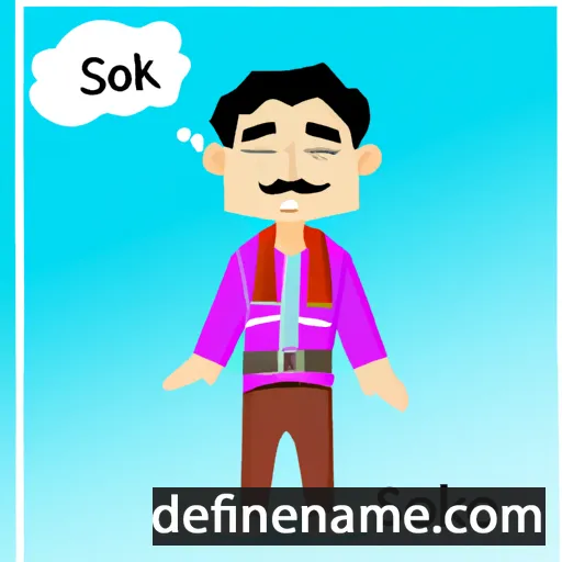 cartoon of the name Asok