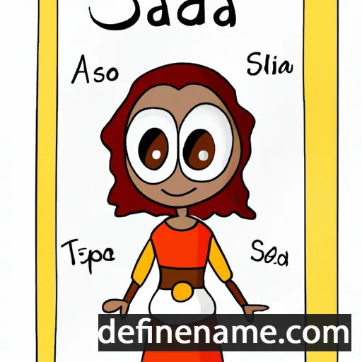 cartoon of the name Assarida