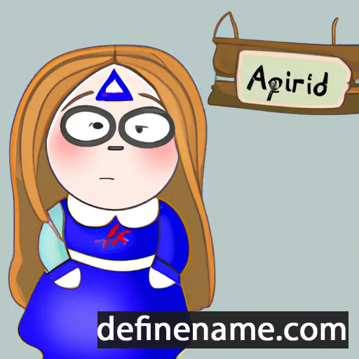 cartoon of the name Ástfríður