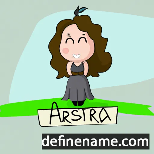 cartoon of the name Ástþóra