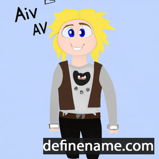 cartoon of the name Åsvi